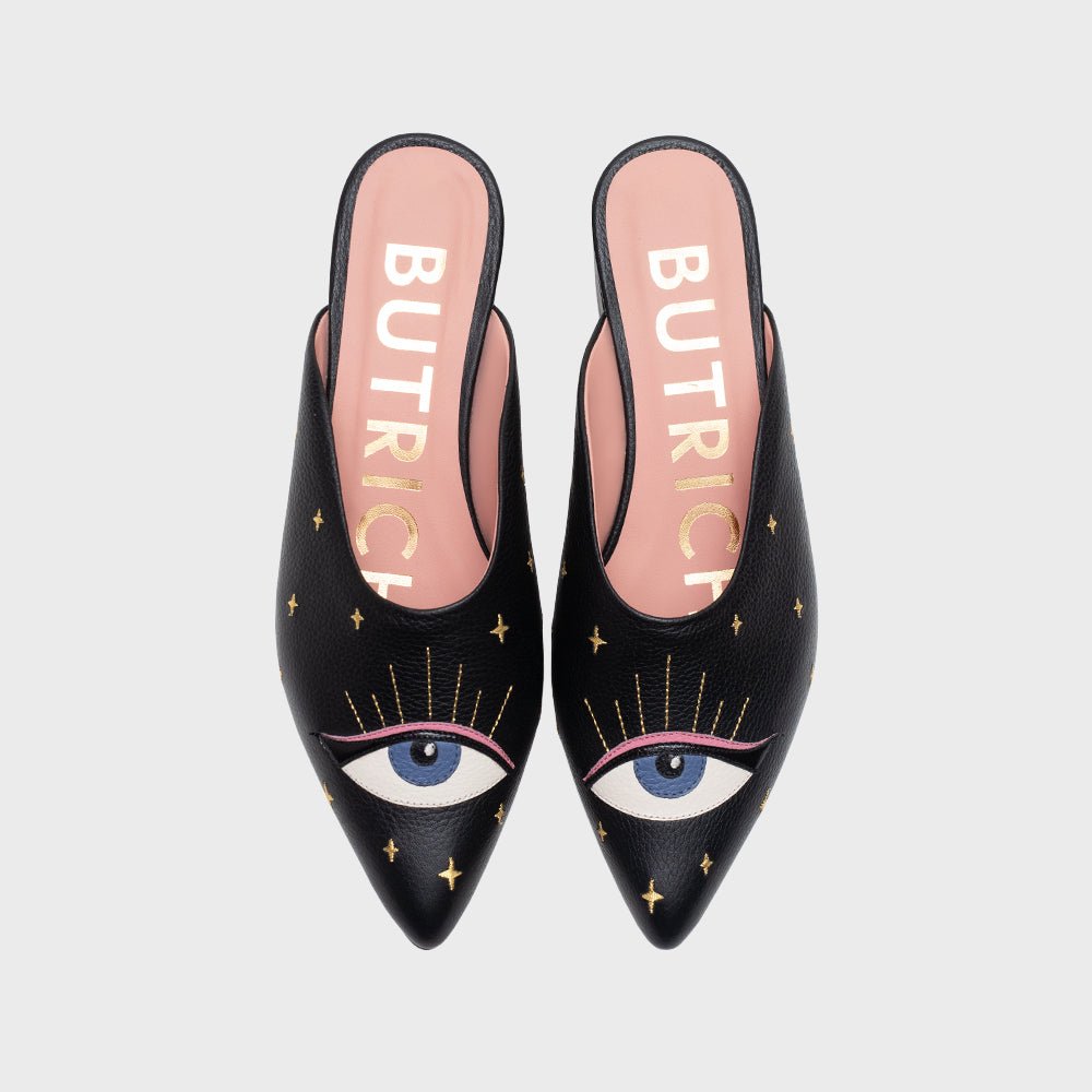 LUCKY EYE MULE FLAT NEGRO - Butrich Perú