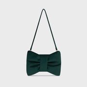 MINI BOW BAG VERDE OSCURO - Butrich Perú