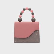 MONA BEADED LUNCH BAG GRIS - Butrich Perú