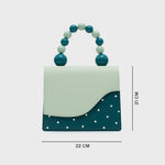 Cargue la imagen en el visor de la galería, MONA BEADED LUNCH BAG VERDE - Butrich Perú