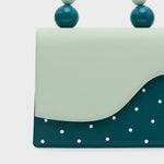 Cargue la imagen en el visor de la galería, MONA BEADED LUNCH BAG VERDE