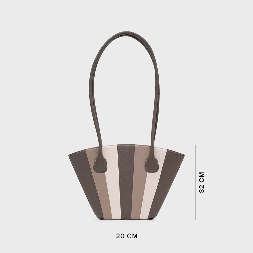 NABILA TRAPEZE BAG GRIS - Butrich Perú