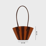 Cargue la imagen en el visor de la galería, NABILA TRAPEZE BAG MARRÓN - Butrich Perú