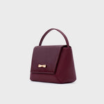 Cargue la imagen en el visor de la galería, NADIRA FLAP HAND BAG BORGOÑA - Butrich Perú