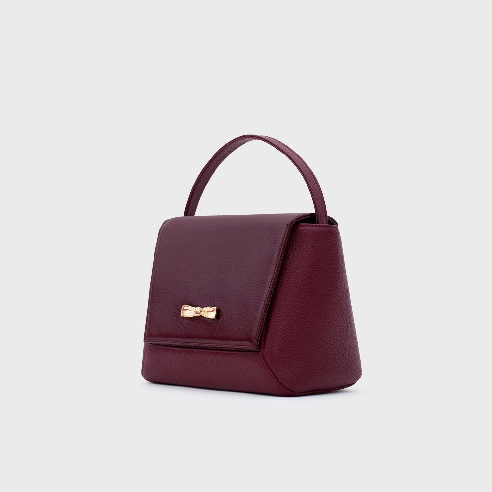NADIRA FLAP HAND BAG BORGOÑA - Butrich Perú