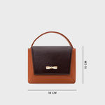 Cargue la imagen en el visor de la galería, NADIRA FLAP HAND BAG COBRE