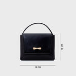 Cargue la imagen en el visor de la galería, NADIRA FLAP HAND BAG NEGRO
