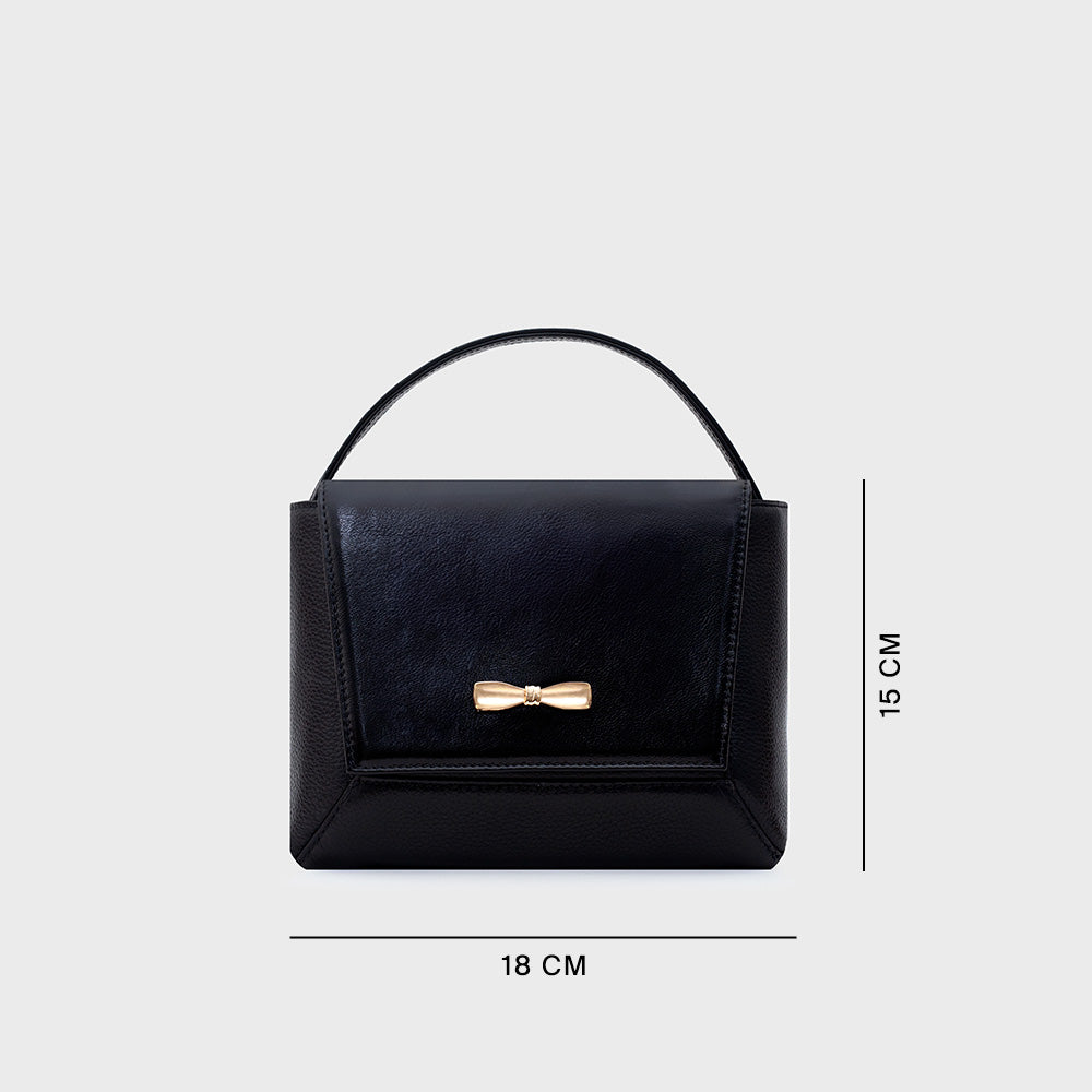 NADIRA FLAP HAND BAG NEGRO