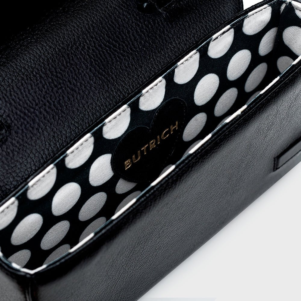 NAILA BEADED BOW BAG NEGRO - Butrich Perú