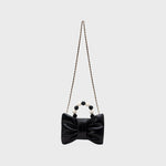 Cargue la imagen en el visor de la galería, NAILA BEADED BOW BAG NEGRO - Butrich Perú