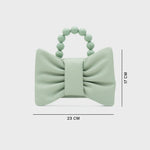 Cargue la imagen en el visor de la galería, NAILA BEADED BOW BAG VERDE - Butrich Perú