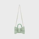Cargue la imagen en el visor de la galería, NAILA BEADED BOW BAG VERDE - Butrich Perú