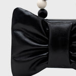 Cargue la imagen en el visor de la galería, NAILA BEADED BOW BAG NEGRO