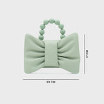 Cargue la imagen en el visor de la galería, NAILA BEADED BOW BAG VERDE