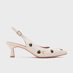Cargue la imagen en el visor de la galería, NINETTE BLACKBERRY MIDI SLINGBACK HUESO - Butrich Perú