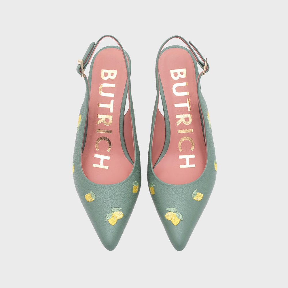 NINETTE LEMON MIDI SLINGBACK VERDE - Butrich Perú