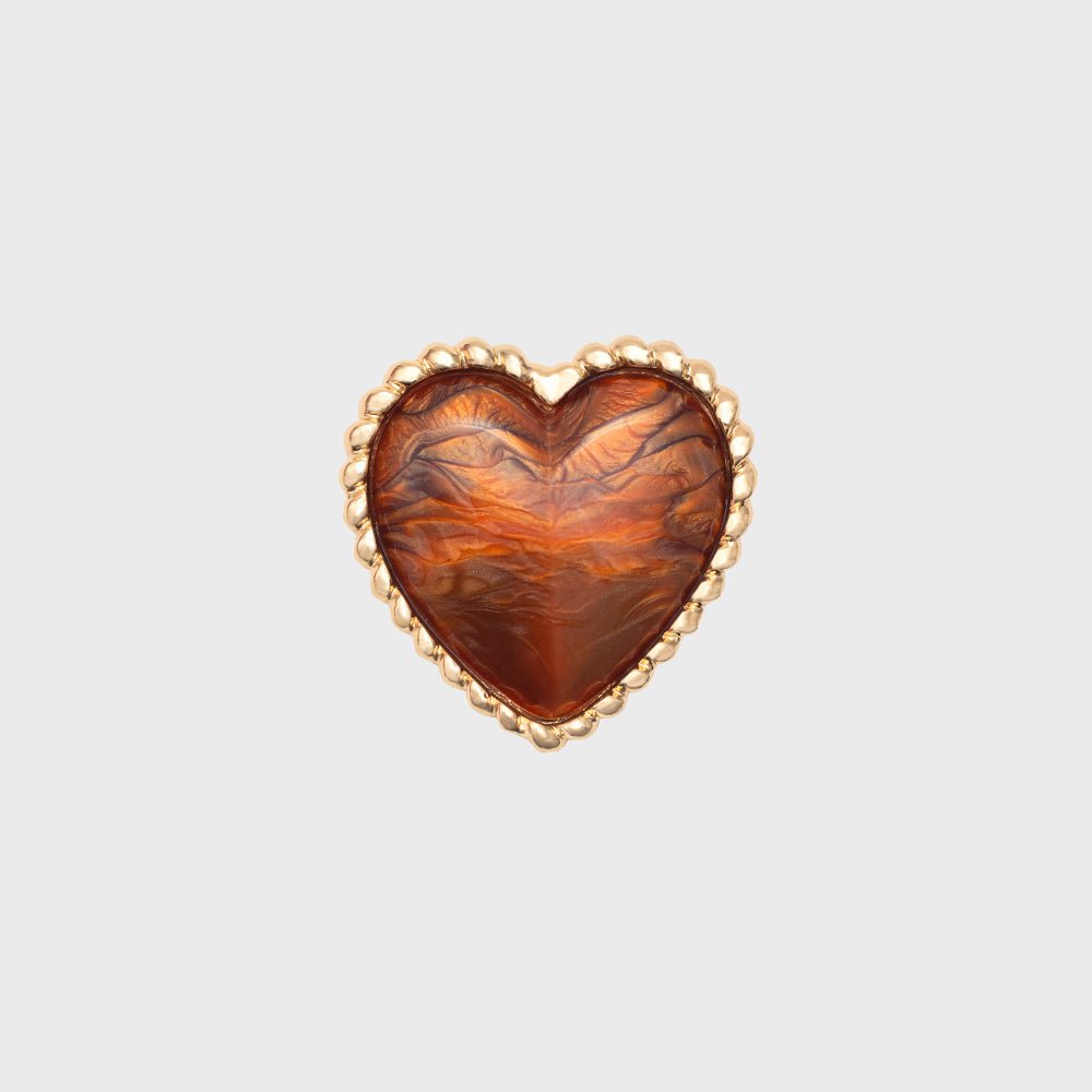 PRENDEDOR CORAZON ENTORCHADO MARRÓN - Butrich Perú