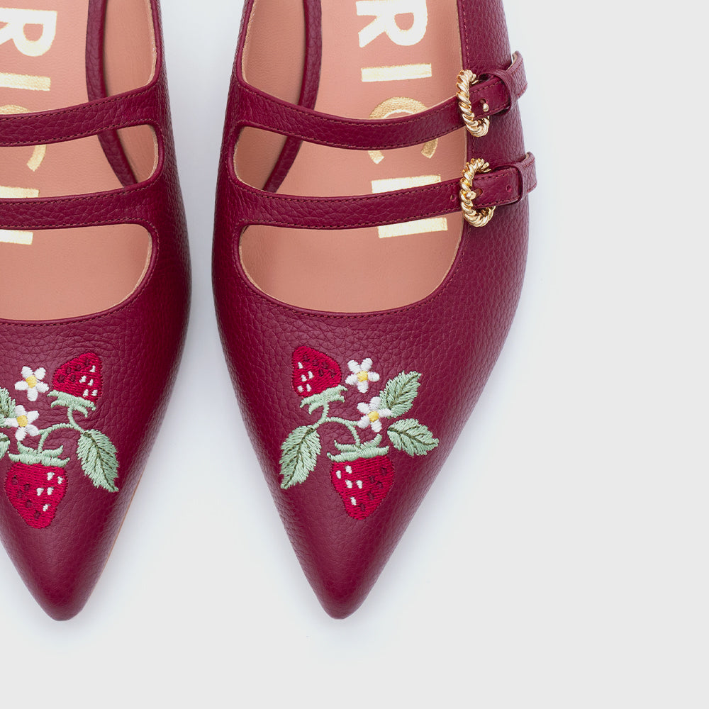 REESE STRAWBERRY MIDI CIRUELA