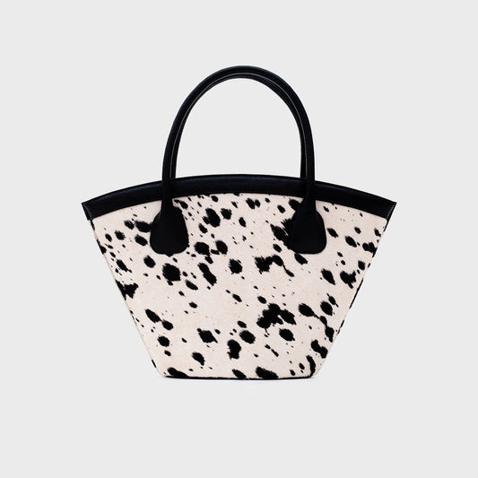 SASKIA TRAPEZE BAG HUESO NEGRO - Butrich Perú