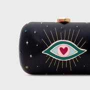 CLUTCH PILLBOX SHAZAM NEGRO