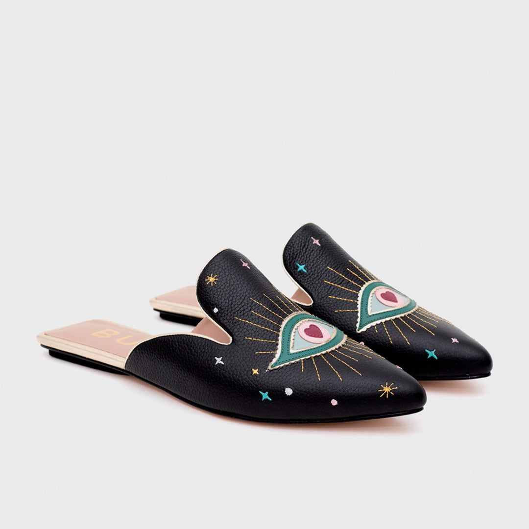 SHAZAM MULE FLAT NEGRO