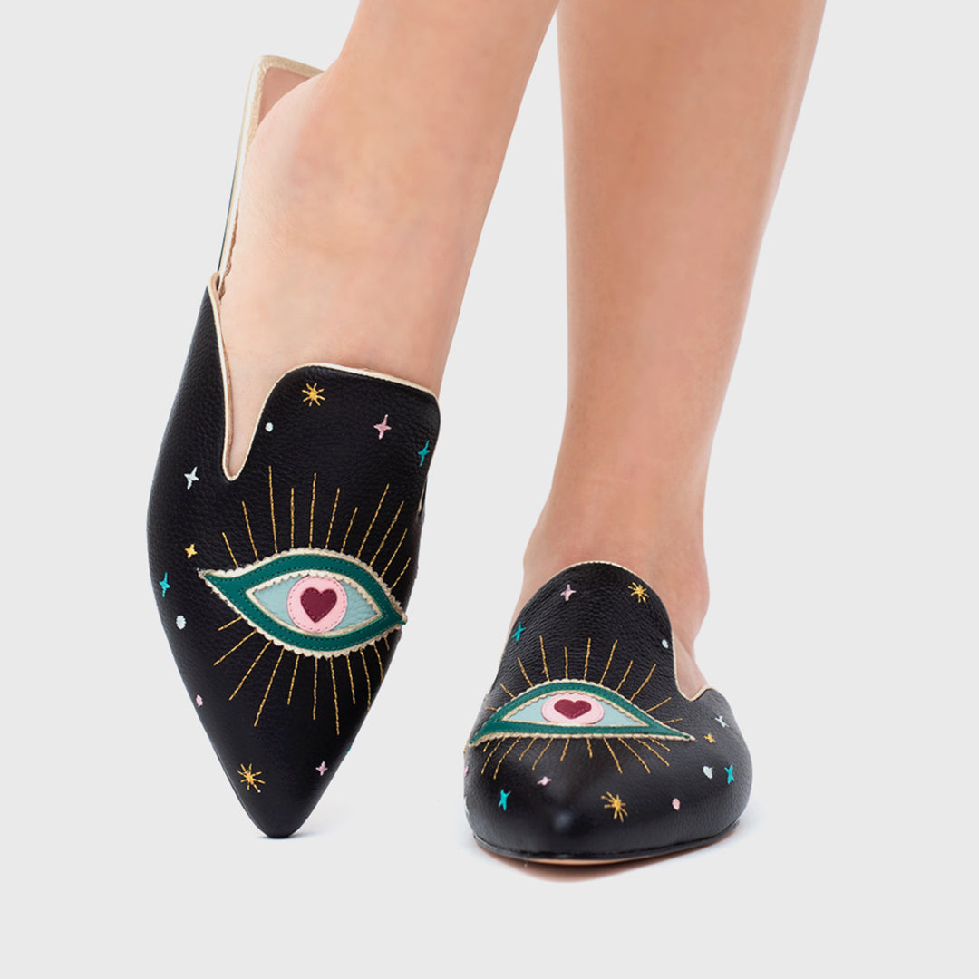 SHAZAM MULE FLAT NEGRO