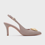 Cargue la imagen en el visor de la galería, STRAWBERRY PUMP SLINGBACK CAFÉ - Butrich Perú