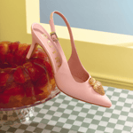 Cargue la imagen en el visor de la galería, STRAWBERRY PUMP SLINGBACK ROSA - Butrich Perú