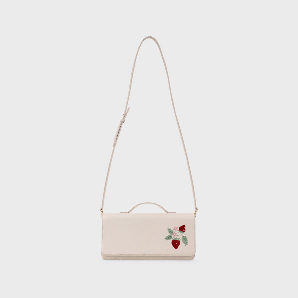 STRAWBERRY SUNDAE RECTANGLE BAG HUESO - Butrich Perú