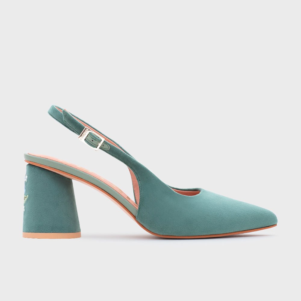 SUNDAE PUMP BLUEBERRY SLINGBACK VERDE - Butrich Perú