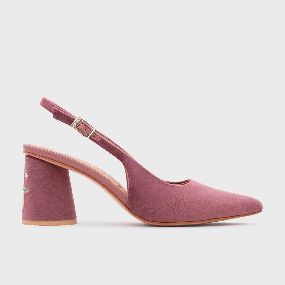SUNDAE PUMP LEMON SLINGBACK ROSA OSCURO - Butrich Perú