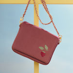 Cargue la imagen en el visor de la galería, SUNDAE STRAWBERRY MINI BAG ROSA OSCURO