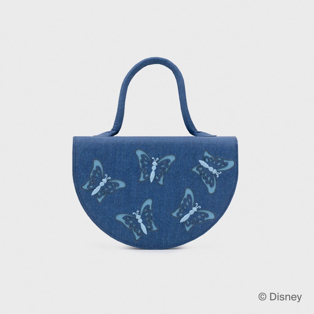 WILDWOOD HEART BUTTERFLIES ROUND BAG AZUL - Butrich Perú
