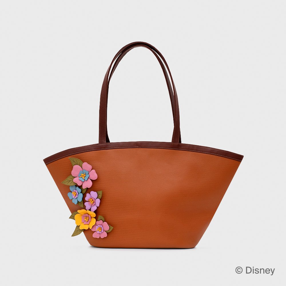 WILDWOOD HEART FLOWERS SUPER TRAPEZE BAG MARRÓN - Butrich Perú